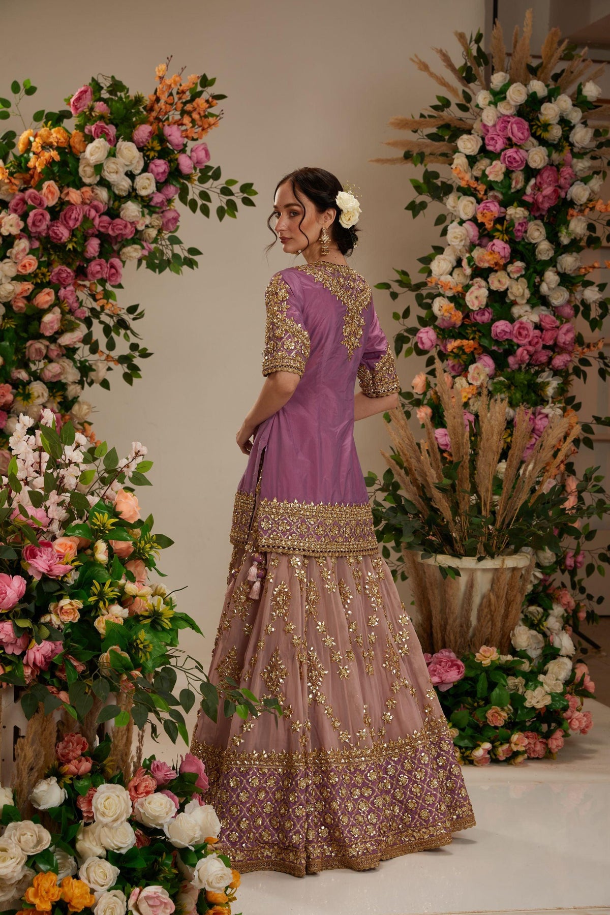 Lavender kurta with sharara and dupatta - Preeti s kapoor