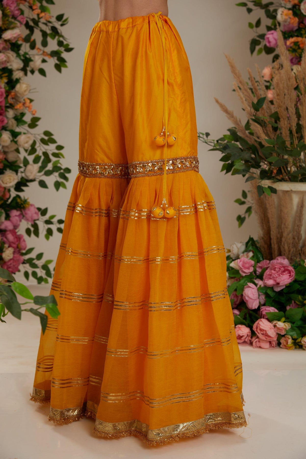 Yellow Kurta with Garara and dupatta - Preeti s kapoor