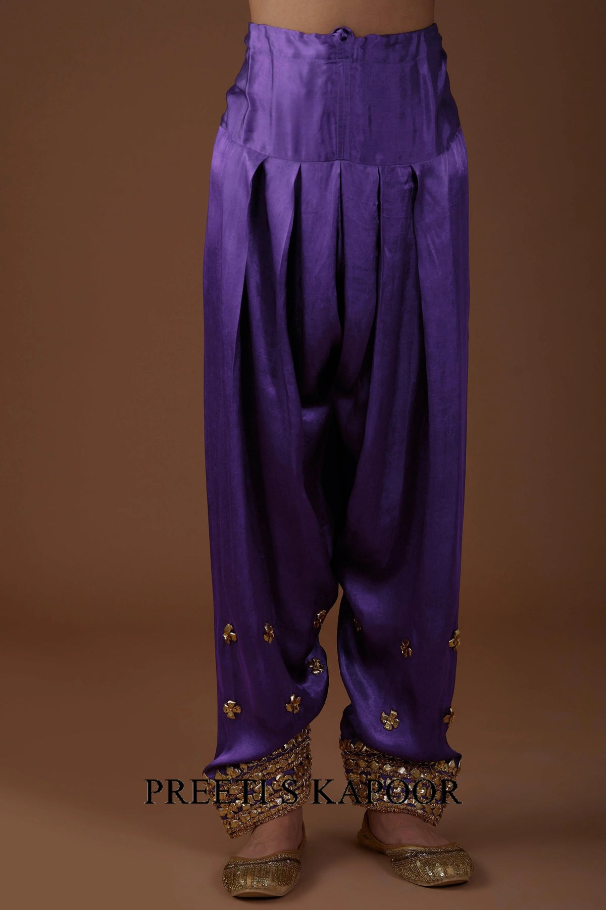 Royal Amethyst hued Mashru silk kurta set - Preeti S Kapoor