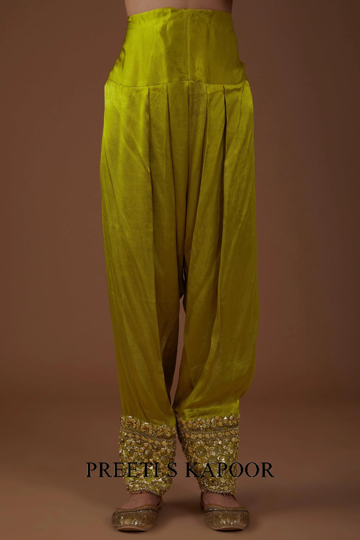 Mist-Green hued Mashru silk kurta set - Preeti S Kapoor