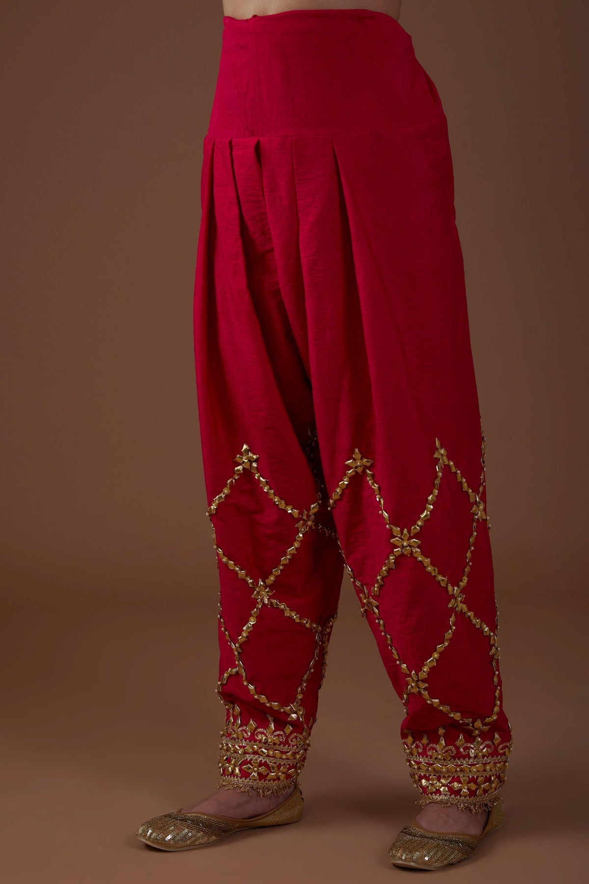 dupion silk Amber glow hued kurta set - Preeti s kapoor