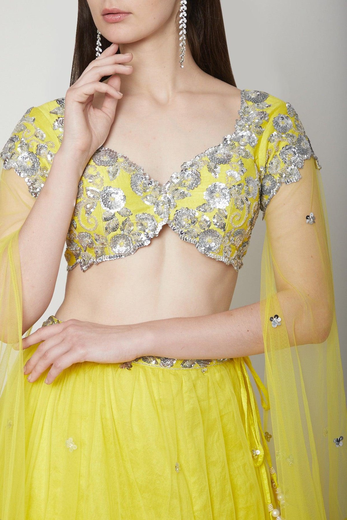 Yellow Embroidered Lehenga Set - Preeti s kapoor