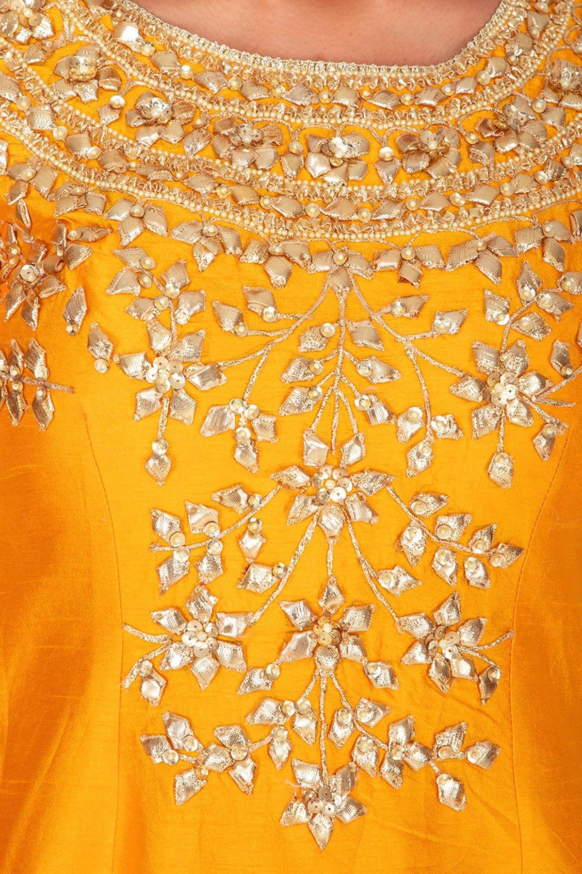 Mustard Embroidered Sharara Set - Preeti s kapoor