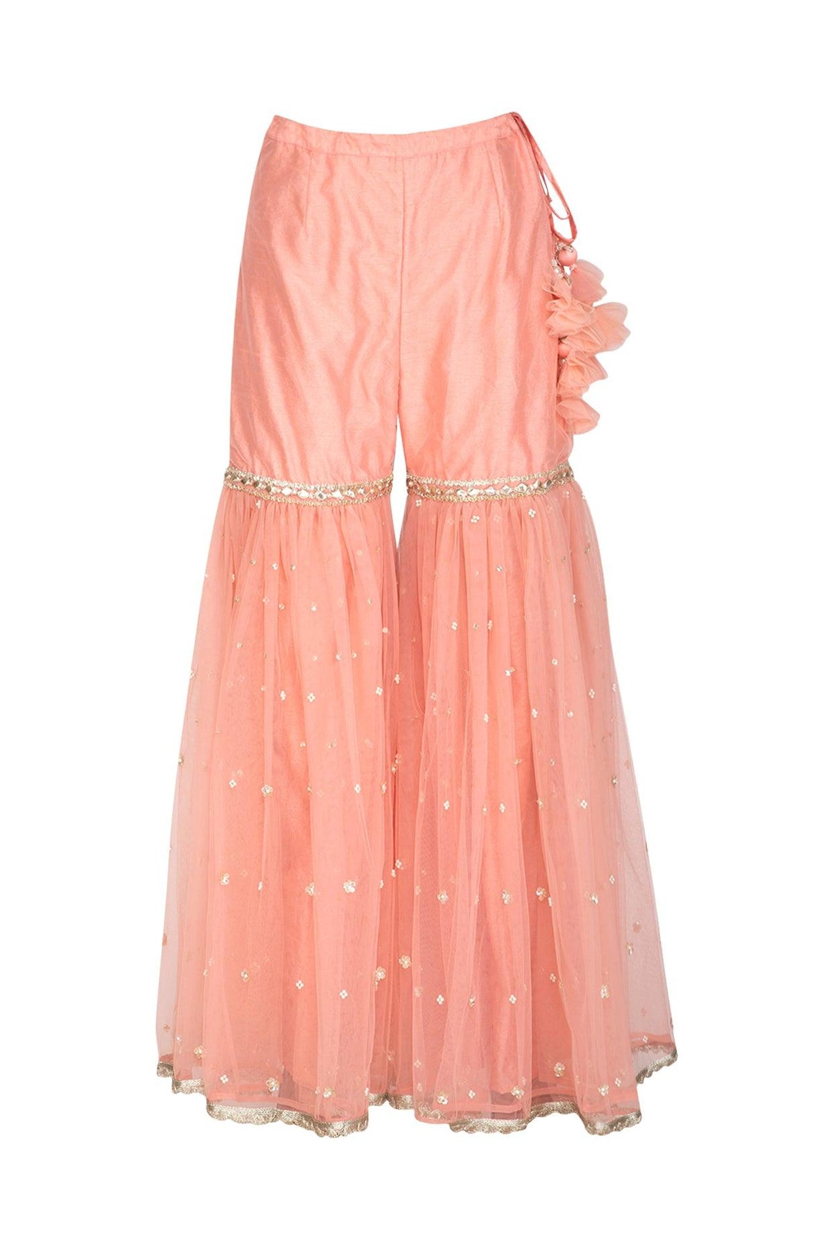 Pink Embroidered Gharara Set - Preeti s kapoor