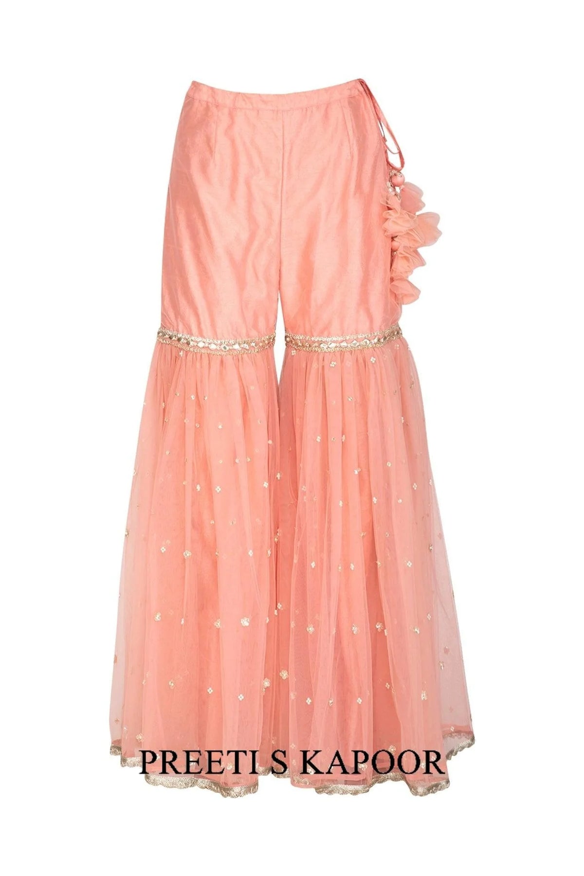 Pink Embroidered Gharara Set - Preeti S Kapoor