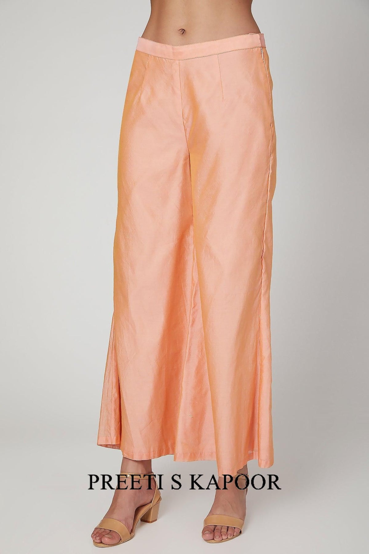 Peach Gota Embroidered Kurta Set - Preeti s kapoor