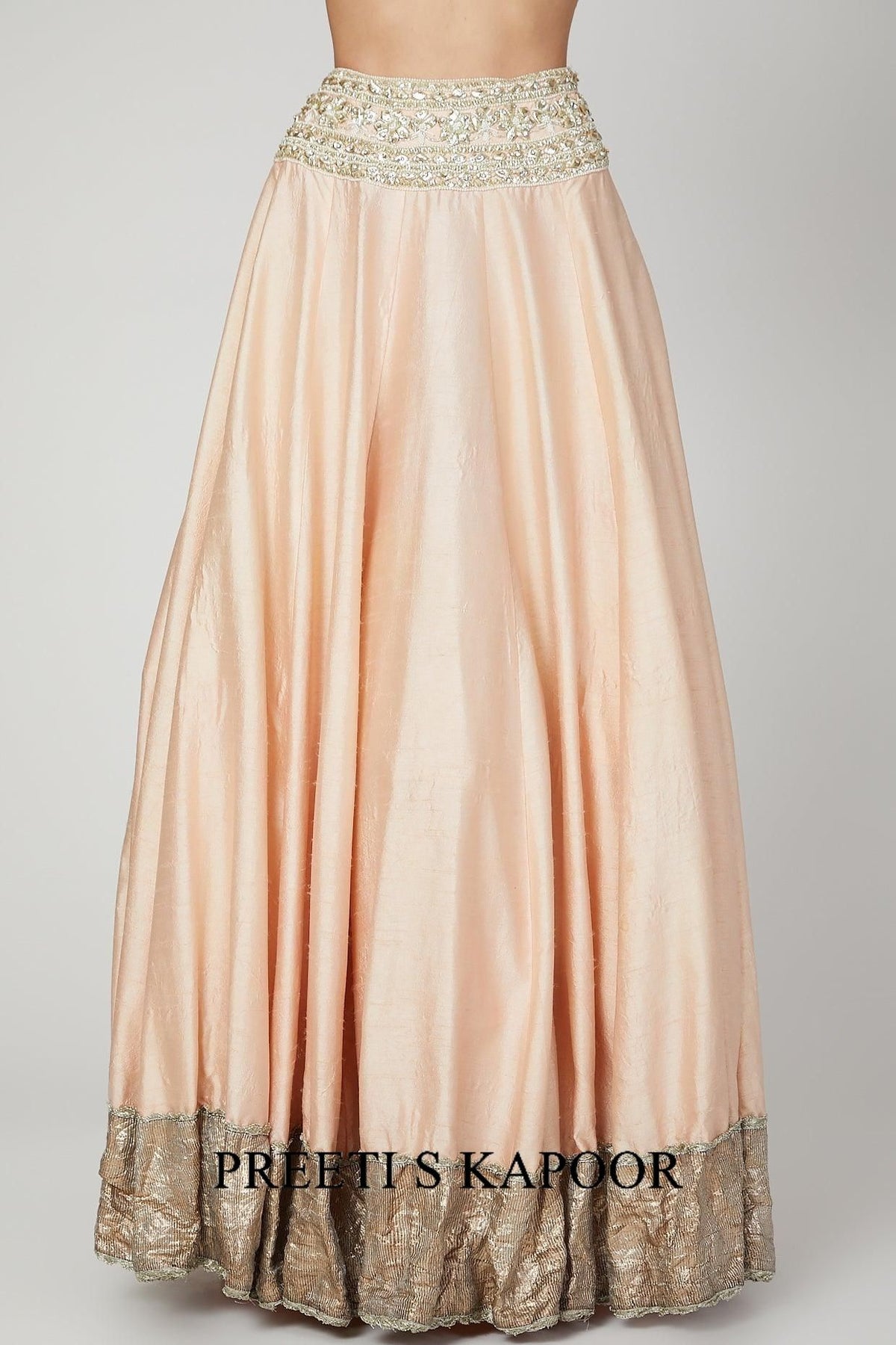 Soft Pink Embroidered Lehanga Set - Preeti s kapoor