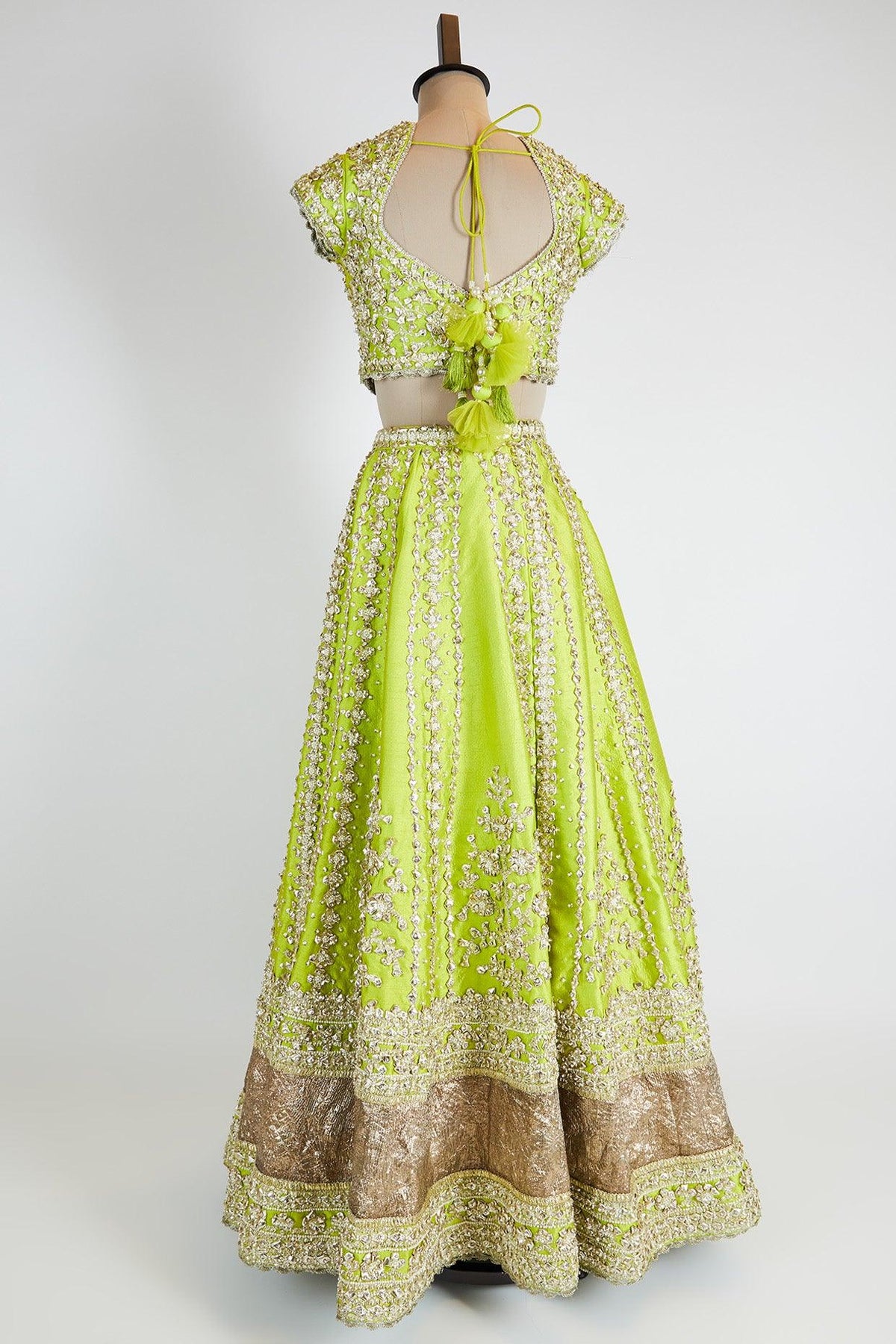 Green Embroidered Lehenga Set - Preeti s kapoor