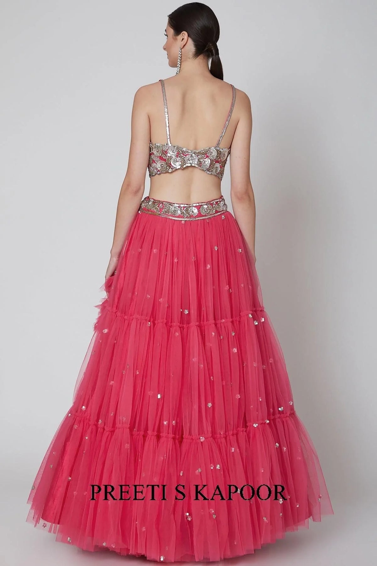 Fuchsia Embroidered Lehenga Set - Preeti S Kapoor