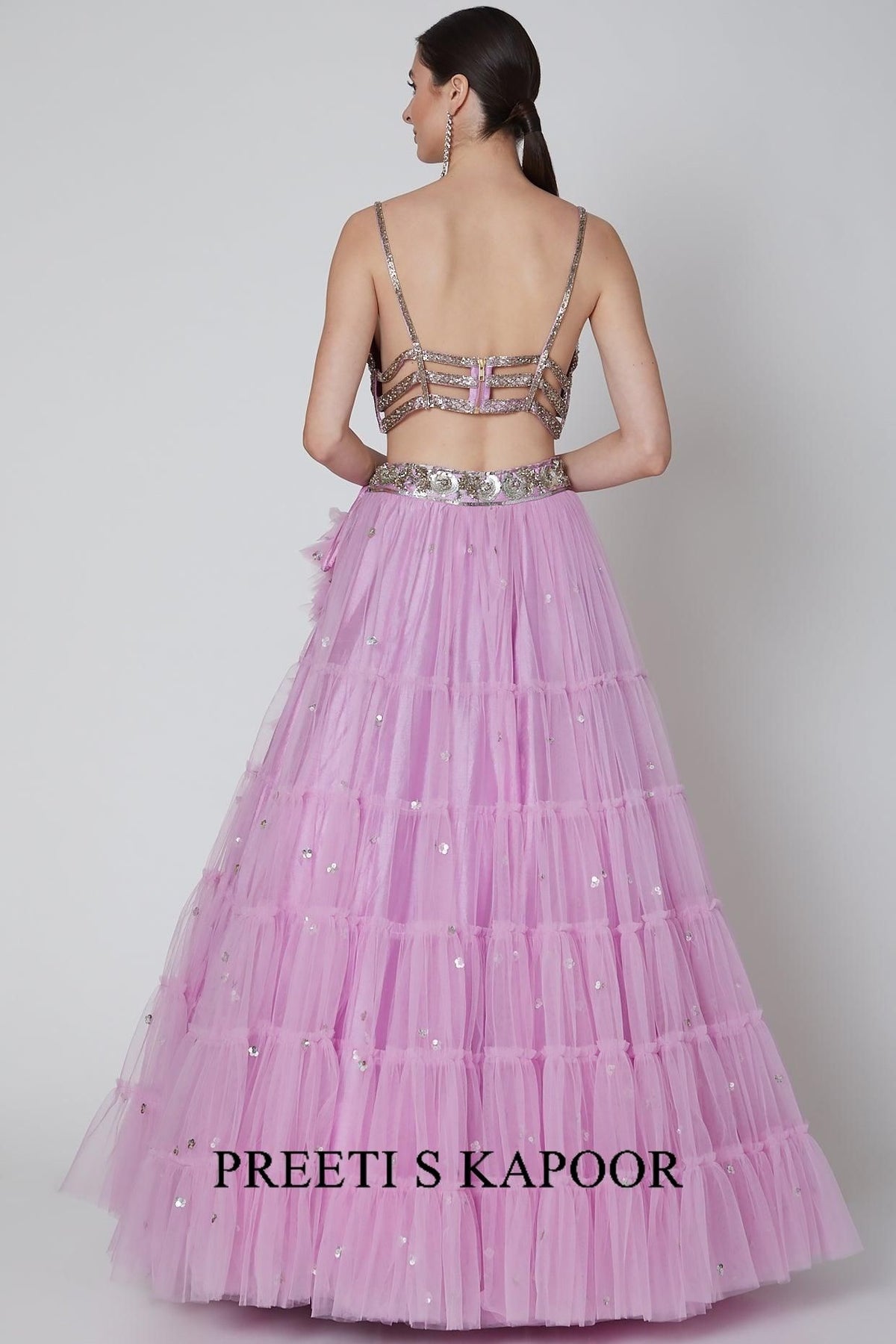 Lavender Embroidered Lehenga Set - Preeti s kapoor