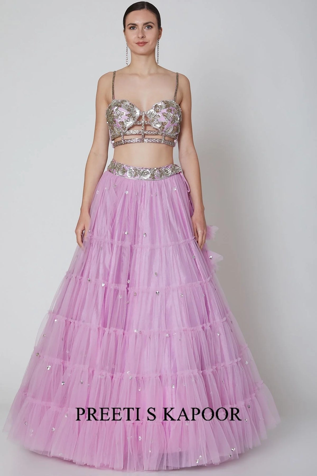 Lavender Embroidered Lehenga Set - Preeti S Kapoor