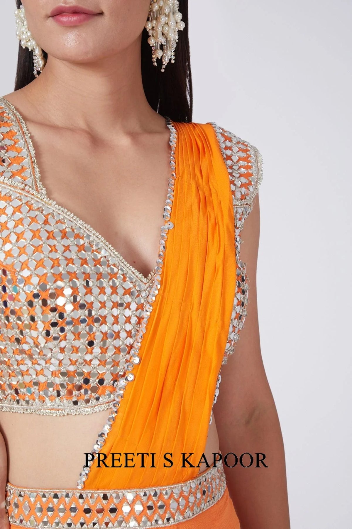 Orange Embroidered Gharara Set -Preeti S Kapoor