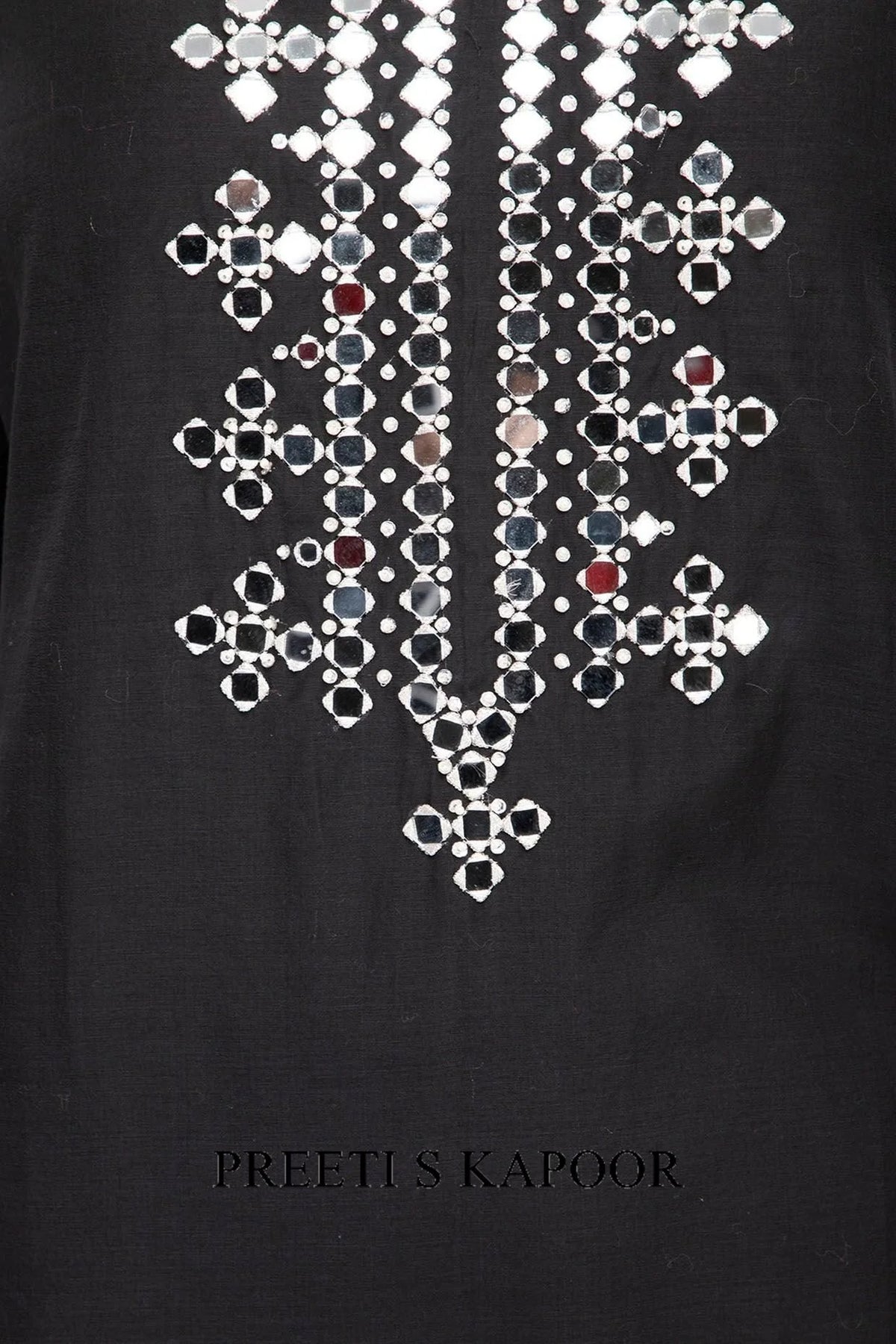 Black Embroidered Kurta Set - Preeti S Kapoor