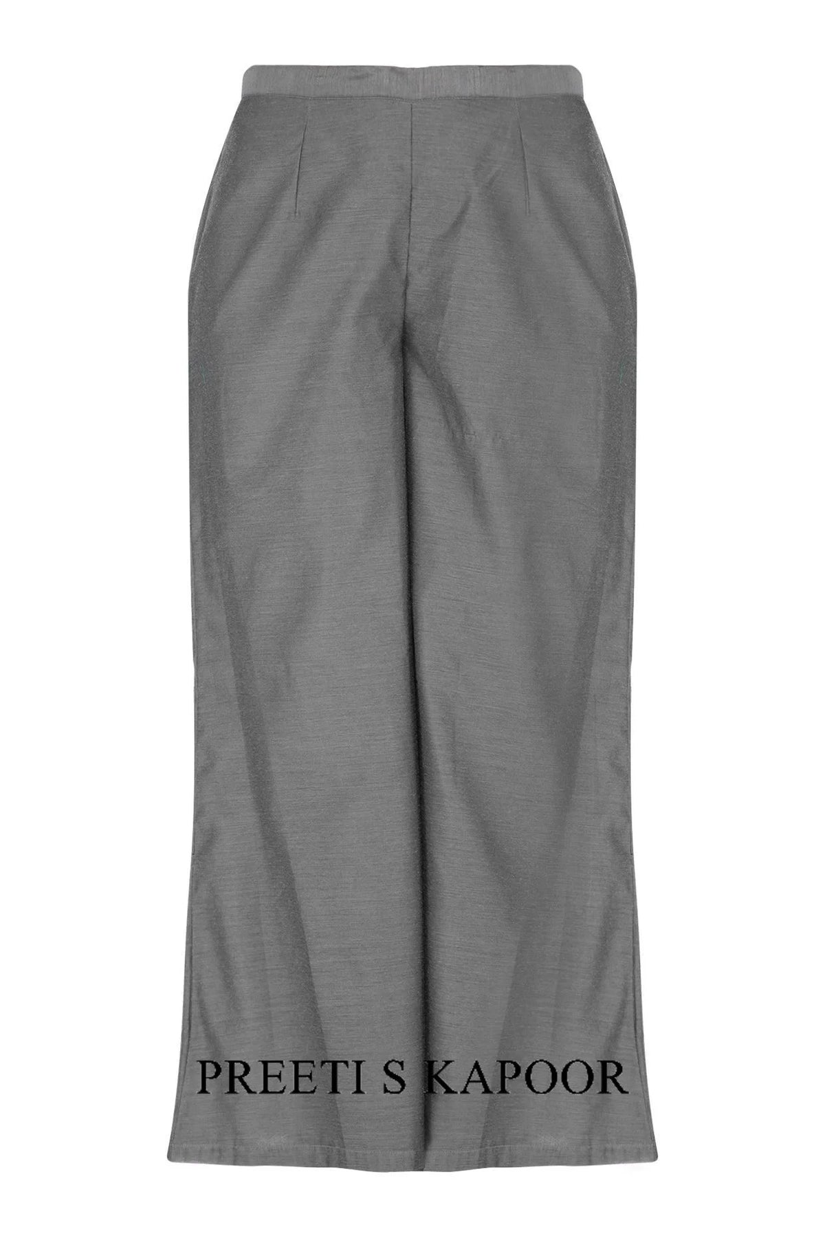 Grey Embroidered Kurta Set - Preeti S Kapoor
