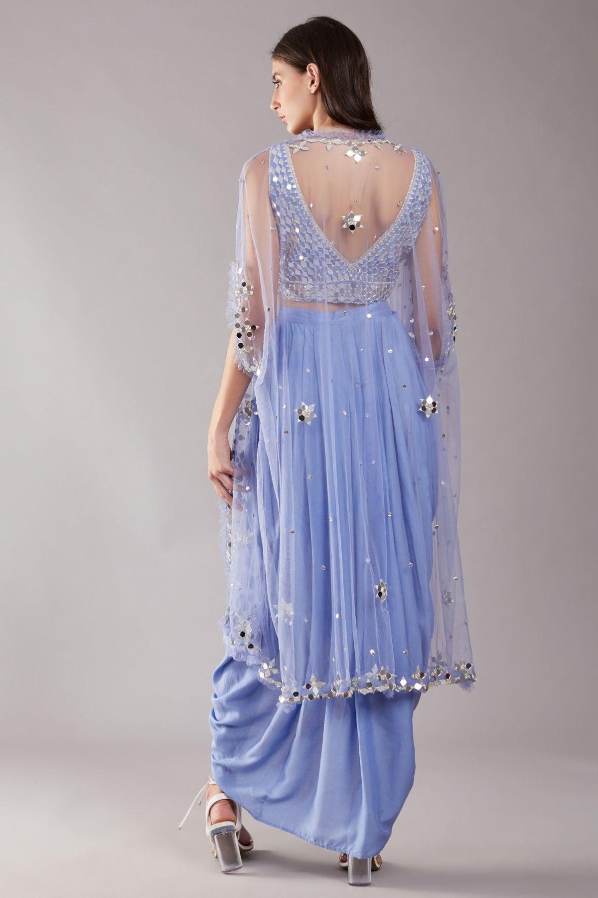 Peri Mirror Cape Set - Preeti s kapoor