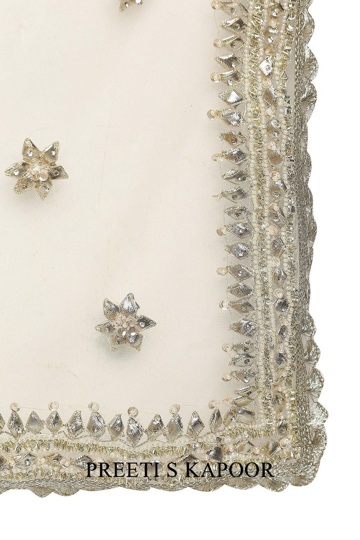 Beige Handcrafted Embroidered Lehenga Set - Preeti s kapoor