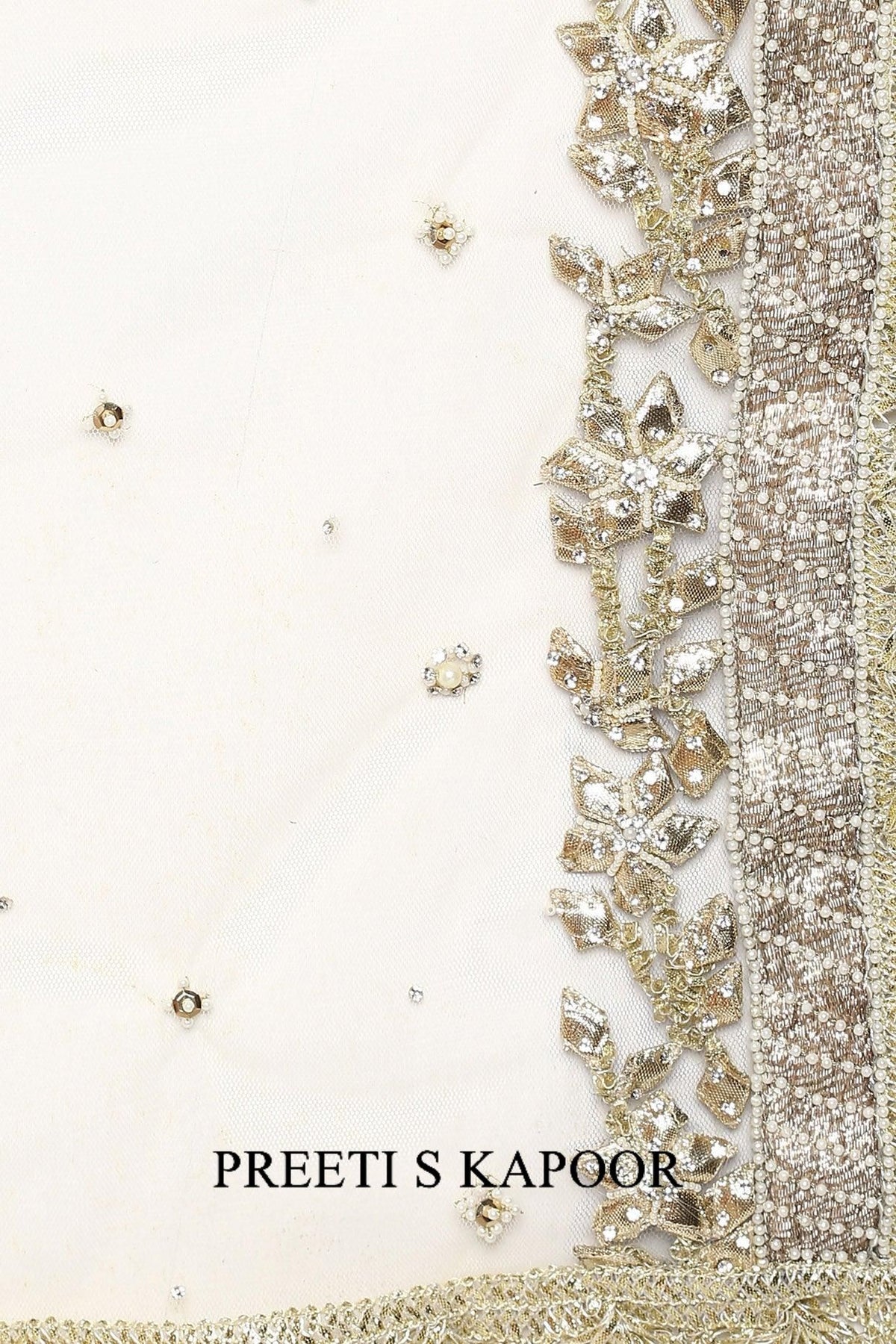 Peach Handcrafted Embroidered Lehenga Set - Preeti s kapoor