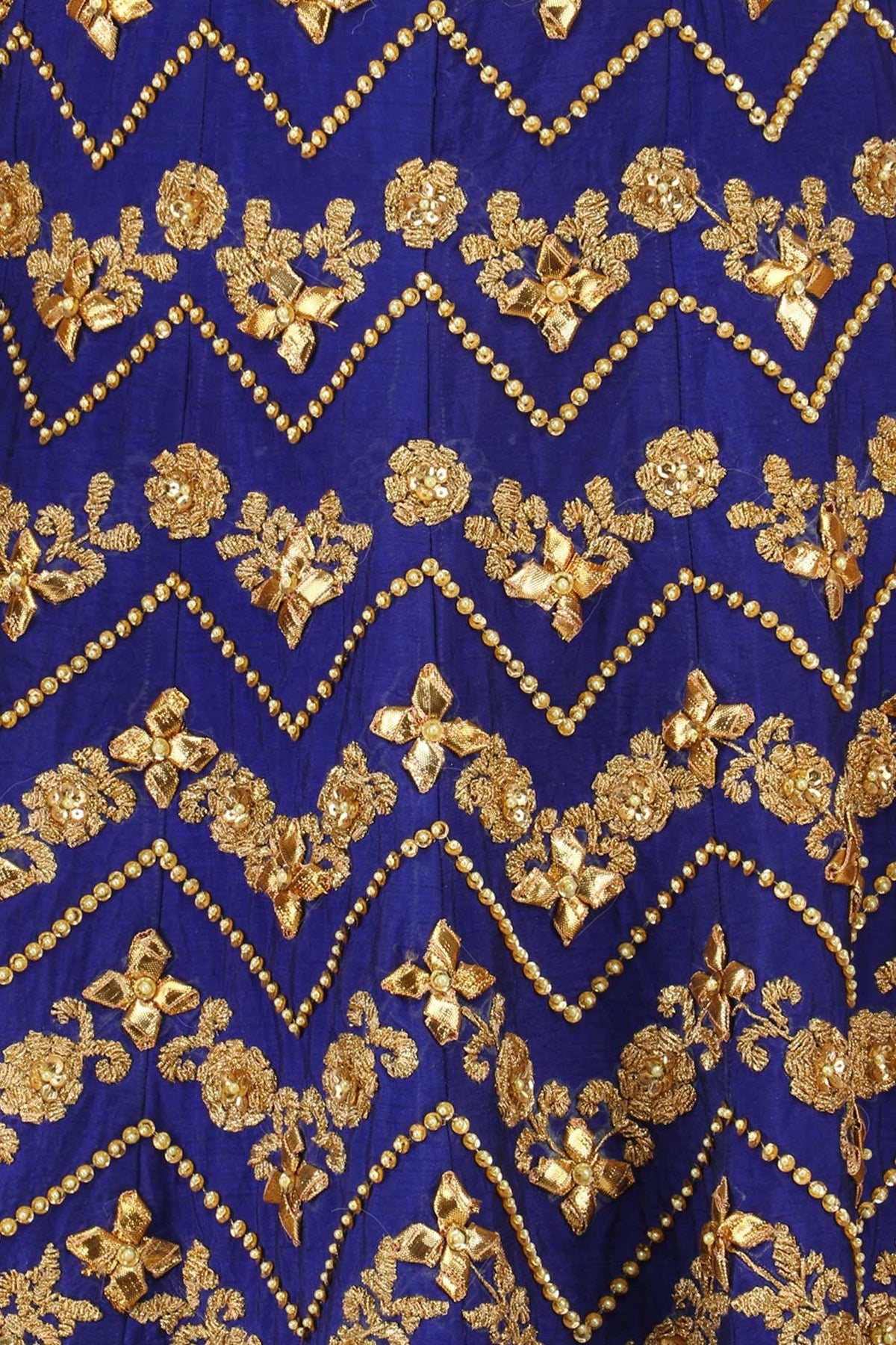 Blue Gota Patti Embroidered Anarkali Set - Preeti s kapoor